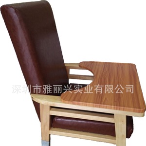 Silla de comedor con tablero de madera y ruedas para ancianos y adultos en residencias o salas de estar - Product Image 3