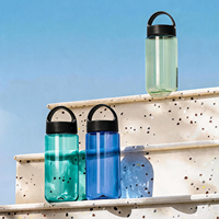 Bouteille d'eau réutilisable écologique pour le camping, sans BPA, en Tritan, avec logo personnalisé, à boire directement