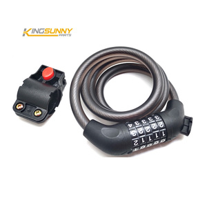 Accessoires de vélo, serrure à code pour <span class=keywords><strong>trottinette</strong></span> électrique <span class=keywords><strong>Xiaomi</strong></span> M365/Pro, pièces de rechange, sécurité universelle, <span class=keywords><strong>antivol</strong></span>, longueur 1.2m - Product Image 5