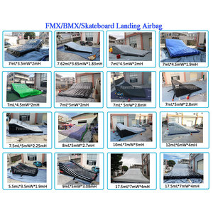 Tapis de chute gonflable léger pour <span class=keywords><strong>skatepark</strong></span> intérieur, usage commercial, pour skateboard, snowboard, ski, airbag de chute libre, cascades BMX - Product Image 5