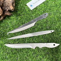 Lame de couteau en acier d'usine, vierge, faite à la main, sans manche, en acier inoxydable à haute teneur en carbone, pour couteaux de chef et Santoku, personnalisable