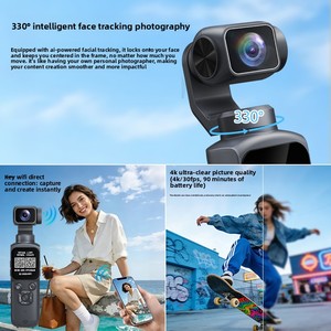 Videocamera Sportiva Tascabile 75MP 4K UHD <span class=keywords><strong>con</strong></span> Schermo Touch da 1,72'' 330 °   Videocamera <span class=keywords><strong>con</strong></span> Lente Rotante per Vlog, Fotocamera Gimbal <span class=keywords><strong>con</strong></span> Tracciamento del Viso - Product Image 5
