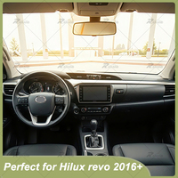 Panneau de tableau de bord Hilux Revo 2016-2024 Remplacement de la console centrale Garniture en plastique ABS pour conduite à gauche Accessoires intérieurs