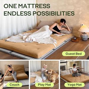 مرتبة تاتامي عصرية ناعمة ومريحة قابلة للتخصيص بالجملة لعام 2025، بنقوش منقطة، طبقة علوية من القطن والبوليستر لغرفة النوم - Product Image 6