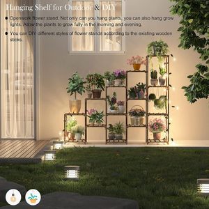 Estante <span class=keywords><strong>para</strong></span> Plantas <span class=keywords><strong>de</strong></span> Madera <span class=keywords><strong>de</strong></span> 15 Niveles, Soporte <span class=keywords><strong>para</strong></span> <span class=keywords><strong>Macetas</strong></span> Grandes, Estantes <span class=keywords><strong>de</strong></span> Jardín en Forma <span class=keywords><strong>de</strong></span> <span class=keywords><strong>Escalera</strong></span>, Soporte <span class=keywords><strong>para</strong></span> <span class=keywords><strong>Macetas</strong></span> Colgantes, Exhibición <span class=keywords><strong>de</strong></span> Múltiples Plantas - Product Image 3