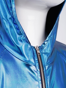 Ropa de Baile Urbano para Niños y Niñas de 6 a 16 Años, Chaleco Metálico con Capucha, Sudadera con Capucha, Estilo Jazz, Informal, para la Vida Diaria, con Borlas, Disfraz de Baile - Product Image 3