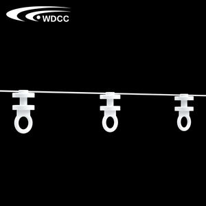 Oem S Fold Curtains Runner Aluminum Curtain Wave Runner Pom Runners for Ripple Fold Curtains - Product Image 1