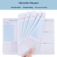 Carnet de notes A5 transfrontalier pour étudiants et bureaux, agenda 52 semaines, pages intérieures épaisses, couverture en PP imprimée, journal