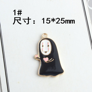 Mode créatif dessin animé Anime <span class=keywords><strong>esprit</strong></span> loin sans visage homme <span class=keywords><strong>fantôme</strong></span> mignon boucles d'oreilles bijoux - Product Image 4