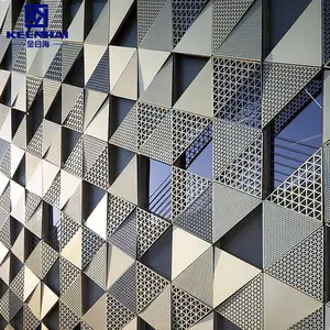 Keenhai in lega di alluminio lamine di metallo perforate in acciaio inox pannelli di rivestimento della parete esterna Hotel arredamento esterno