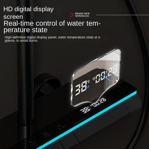 Luxury Bathroom Rain <b>Shower</b> Set Wall Mounted Smart Digital <b>Shower</b> Set Advanced Piano Showerhead <b>System</b> 4 Piano Keys <b>Shower</b> Set L - Product Image 4