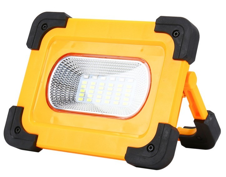 Portátil portátil de carga solar integrado Luz de inundación de luz de trabajo al aire libre de