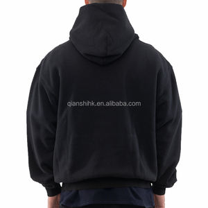 Screen Print Pullover Heavyweight Cotton Hoodie Custom Rhinestone Hoodie Thick Blank Unisex French <b>Terry</b> Oversized <b>Bulk</b> Hoodies - Product Image 3