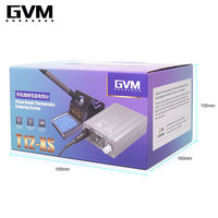 GVM T12-XS Station de soudage T12 Table de soudage intelligente affichage numérique LED outils de retouche BGA de dormance automatique