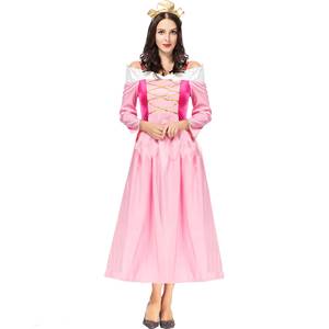 Costume de princesse fée pour Halloween, robe de performance en polyester rose pour femmes, déguisement de cosplay - Product Image 2
