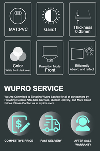 จอโปรเจคเตอร์ Wupro รุ่นใหม่ ALR ขนาด 100 นิ้ว แบบยึดติดผนัง  วัสดุ PVC สีขาวด้าน  รุ่น Gallery-Soft Matte White-10 - Product Image 4