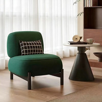 Fauteuil de salon individuel en tissu, style antique crème, design de créateur, pour salon, salon de beauté et réception, chaise de loisirs