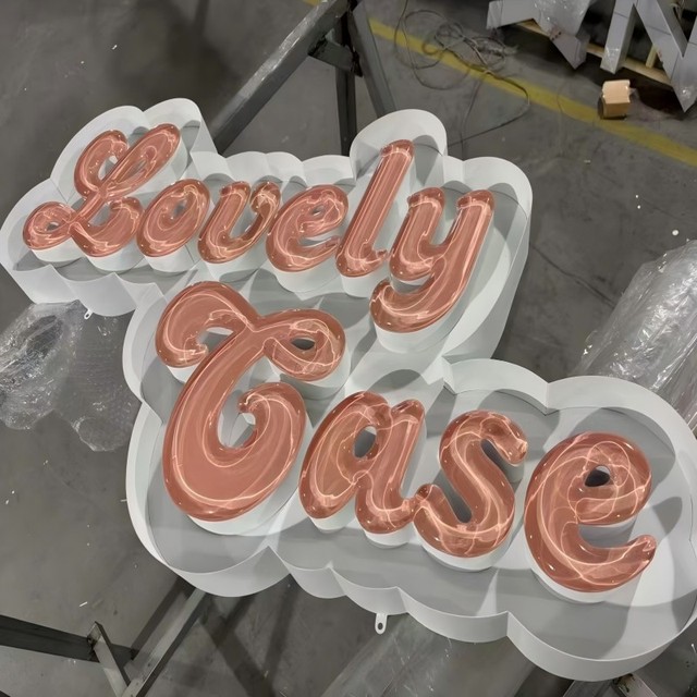 Custom 3D Crystal Soft Gel Acrylic Neon LED Light Box for Shopping Malls Bars and Store Advertising Signs