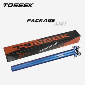 TOSEEK <span class=keywords><strong>Tija</strong></span> de sillín de <span class=keywords><strong>carbono</strong></span> de alta rigidez <span class=keywords><strong>27.2</strong></span> 31.6mm para bicicleta de montaña, carretera y gravel, 0mm de offset, 350 400mm, superligera, abrazadera de sillín de competición - Product Image 6