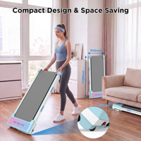 Tapis de marche avec coussinets de confort, atterrissage doux à chaque pas, tapis de course sous le bureau, moteur silencieux sans balais, utilisation à domicile pour la remise en forme et l'exercice