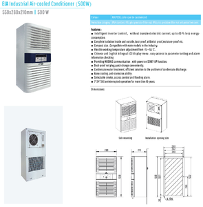 Climatisation industrielle pour armoire, intérieur/extérieur, 220V, 2500W, 1500W, 1000W, pour télécommunications, montage sur <span class=keywords><strong>porte</strong></span> - Product Image 3