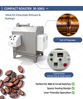 Ligne de production de chocolat en barre à partir de fèves de cacao LST, machine à torréfier le cacao, haute productivité 80-400 kg/h, machine à fabriquer du chocolat en poudre