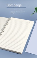 Carnet à spirale HX B5 à couverture rigide ultra-épaisse, 80g, 300 pages, tendance créative, reliure spirale, couverture en papier