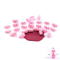 Moule à biscuits avec 26 lettres anglaises, motif d'impression pour biscuits, outil de décoration de gâteaux, équipement de pâtisserie