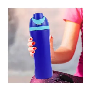 600ml a prueba de fugas personalizado doble pared de acero inoxidable 304 gimnasio Sipper botellas de agua potable directa con tapa de paja