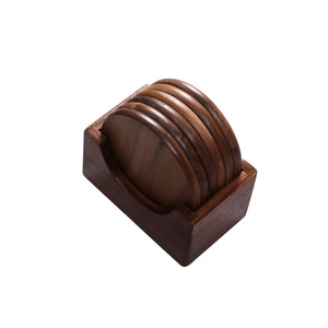 ชุดจานรองแก้วน้ำชาไม้บีชแบบมินิมอล ใช้ซ้ำได้ สำหรับร้านกาแฟ ร้านชา - Product Image 5