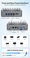 Mini PC Sin Ventilador Intel Core I3 8350U, 2*COM, 6*USB, DDR4, M.2, SATA, NVMe, Doble GbE, OEM, Venta al Por Mayor para Automatización Industrial