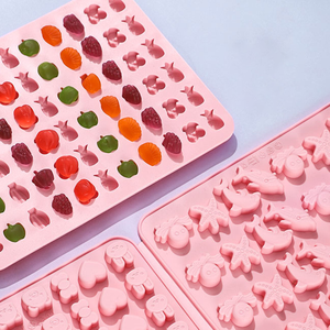 Cartoon <b>Bear</b> <b>Flower</b> Fruit Shape Diy Baking Molds Food-Grade Silicone Christmas Chocolate Moulds for Homemade Cake Tools - Product Image 2