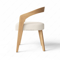 Chaise de salle à manger déstructurée moderne FERLY, dossier géométrique PC, design conceptuel pour mobilier d'intérieur avant-gardiste