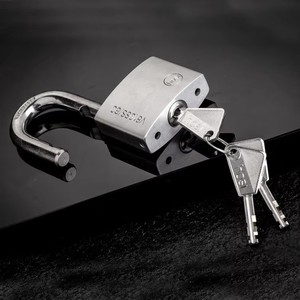 शीर्ष सुरक्षा थोक कम कीमत वाटरप्रूफ उच्च सुरक्षा स्टेनलेस स्टील वर्ग पैडलॉक के साथ कम पावर अलार्म पाउडर लेपित फिनिश - Product Image 6