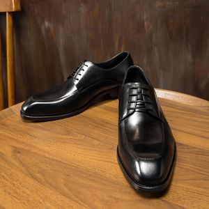 Original Italian-Style Men's Dress Shoes Handmade Genuine Leather <b>Pointed</b> Toe Oxford Loafers Party Summer Spring Breathable - Product Image 3