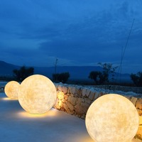 Lampe Solaire Extérieure Lune Étanche Jardin Aménagement Lampadaire pour Pelouse Cour Terrasse Vue Lustre Style