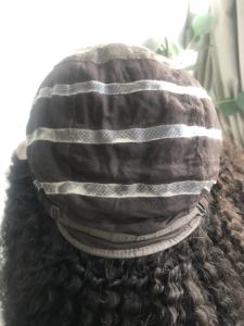 Peluca médica de silicona con frente de encaje suizo de cabello humano virgen Emeda # pelucas sin pegamento rizadas afro negras naturales para mujeres negras - Product Image 6