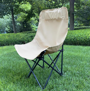 Chaise de camping écologique en tissu Oxford 600D, légère et portable, chaise de plage en forme de lune pour pique-nique et pêche - Product Image 3