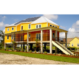 Villa préfabriquée HEGE en ossature légère en acier, design moderne, surélevée avec toit solaire, pour usage résidentiel - Product Image 1