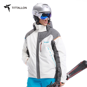 OEM ODM Waterproof Anti-UV Outdoor Jacket Tetrahedral Fabric Men's Ski &amp; Snowboard Jackets - Product Image 5