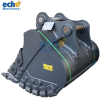 Komponen Bucket Excavator Berkualitas Tinggi Tahan Aus dengan Material Q345B+NM360 dan Gigi yang Dapat Disesuaikan