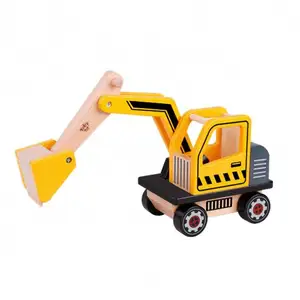 Venda quente de brinquedo de escavadeira de madeira brinquedo de carro de madeira