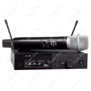 SLXD4 SLX24 Beta58a KSM8 מערכת מיקרופון UHF אלחוטית מקצועית לכנסיית קריוקי לבצע מיקרופון כנסייה - Product Image 3