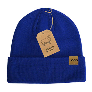 Sombreros <span class=keywords><strong>de</strong></span> punto <span class=keywords><strong>de</strong></span> invierno <span class=keywords><strong>de</strong></span> alta calidad para hombres y mujeres, gorro <span class=keywords><strong>de</strong></span> esquí cálido, gorros <span class=keywords><strong>de</strong></span> <span class=keywords><strong>lana</strong></span> merino 50% con etiqueta <span class=keywords><strong>de</strong></span> gamuza, logotipo personalizado - Product Image 3