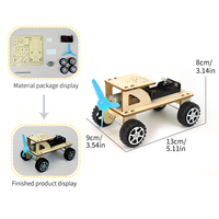 Kit Scientifique Éducatif STEM, Modèle de Véhicule en Bois Découpé au Laser 3D, Jouet d'Apprentissage STEM, Kit Scientifique DIY