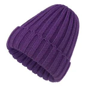 Sewingman Premium Itch-free Blended Acrylic Custom Cuffed Rib Knit Low MOQ Skully Beanie Winter Hats Toque Caps