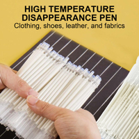 100 PCS Recharges de stylos effaçables à la chaleur pour tissu, stylos à encre invisible pour la couture et le matelassage, marqueurs pour tissu