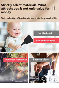 Set di 12 Utensili da Cucina in Silicone con Manico in Legno, <span class=keywords><strong>Accessori</strong></span> per la <span class=keywords><strong>Casa</strong></span> - Product Image 5