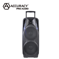 Système de haut-parleurs DJ Accuracy Pro Audio PMQ210AVX, double haut-parleur de 10 pouces, 80 W, haut-parleur actif rechargeable, pleine gamme