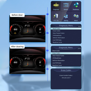 2.8インチ車診断ツールYM519自動車用OBDIIスキャナーが車の故障コードを読み取り、検出します - Product Image 5